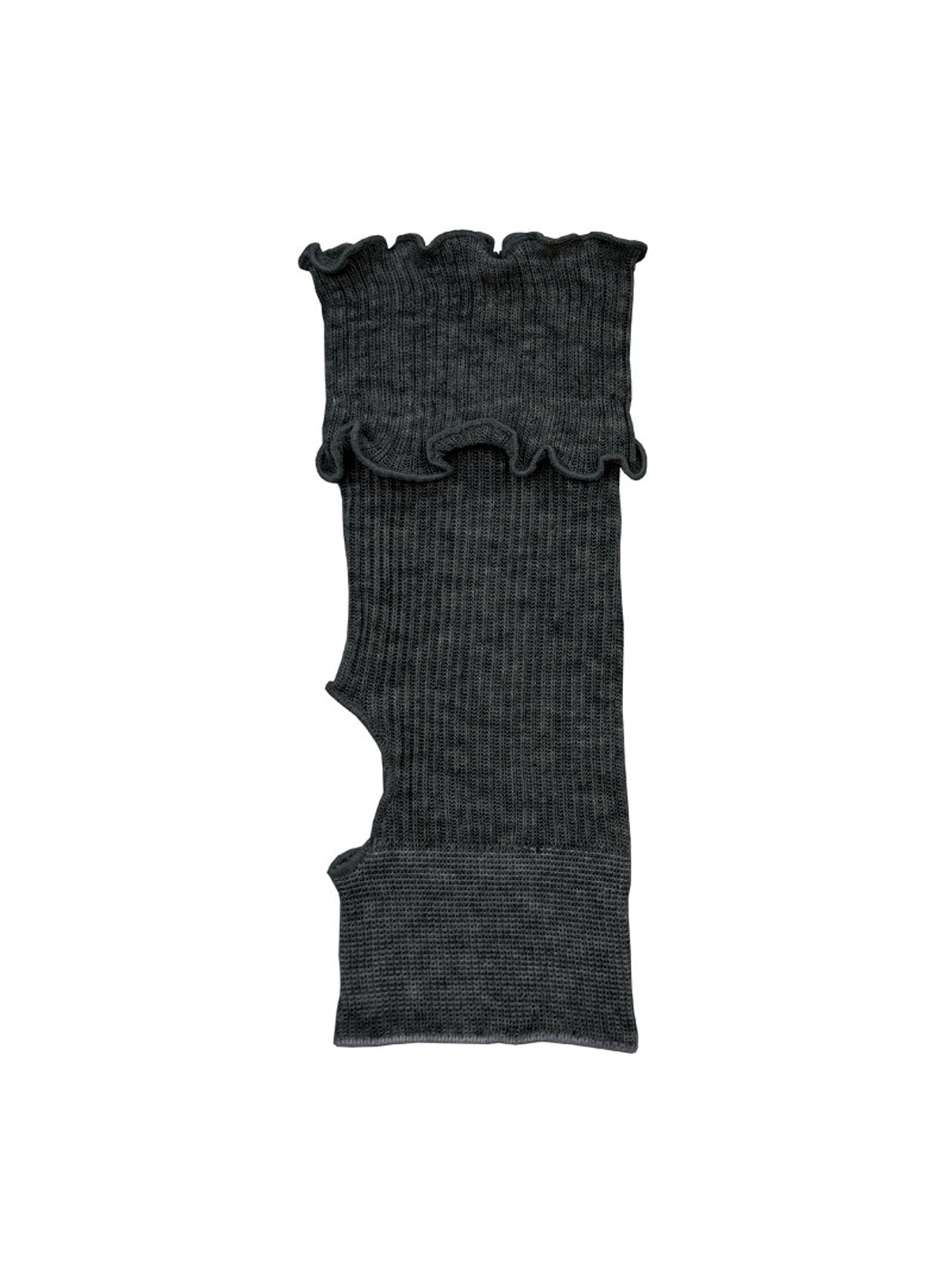 Rufia - Ruffle Edge Ribbed Crew Socks