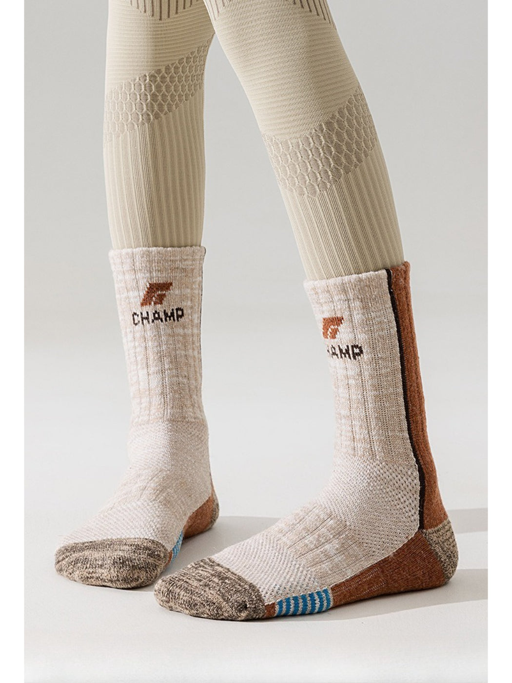 Rufia - Mixed Knit Crew Socks
