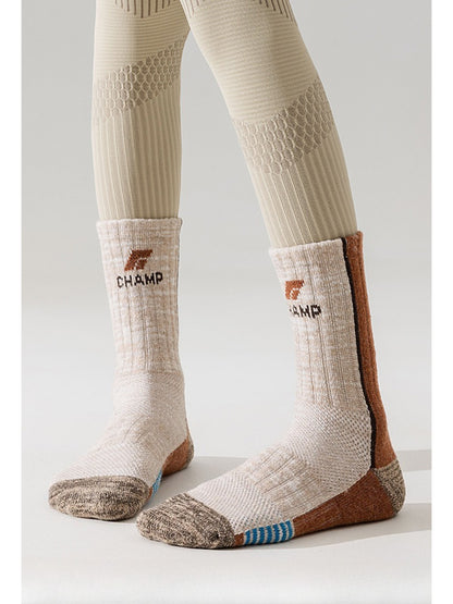 Rufia - Mixed Knit Crew Socks