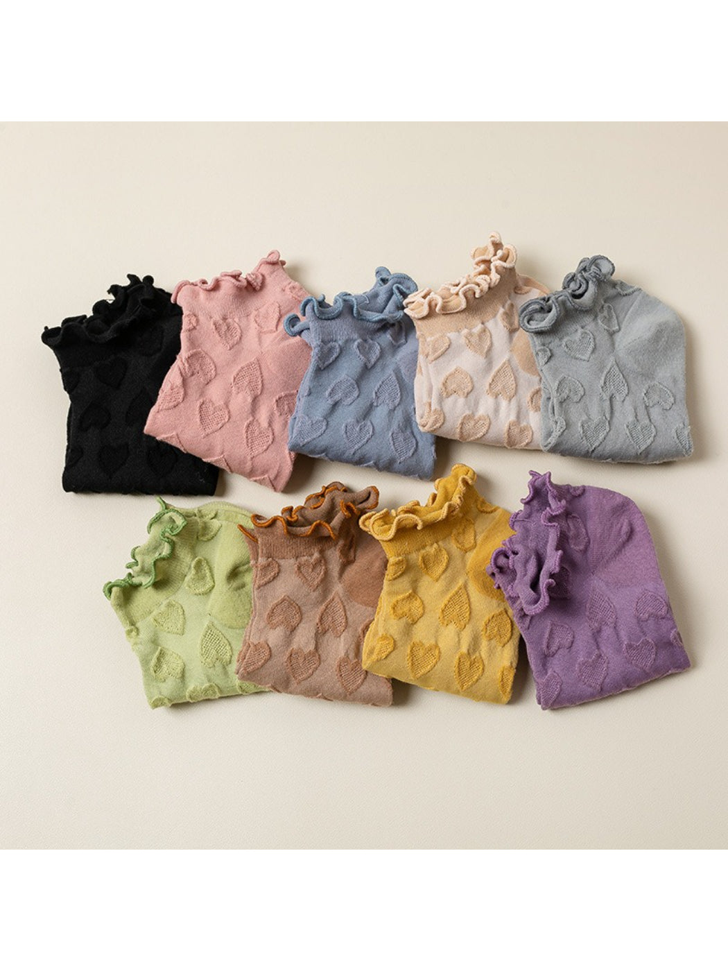 Rufia - Textured Heart Ankle Socks product image 3