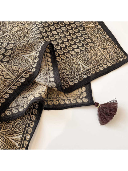 Scarvii - Star Print Retro Elegant Square Scarf