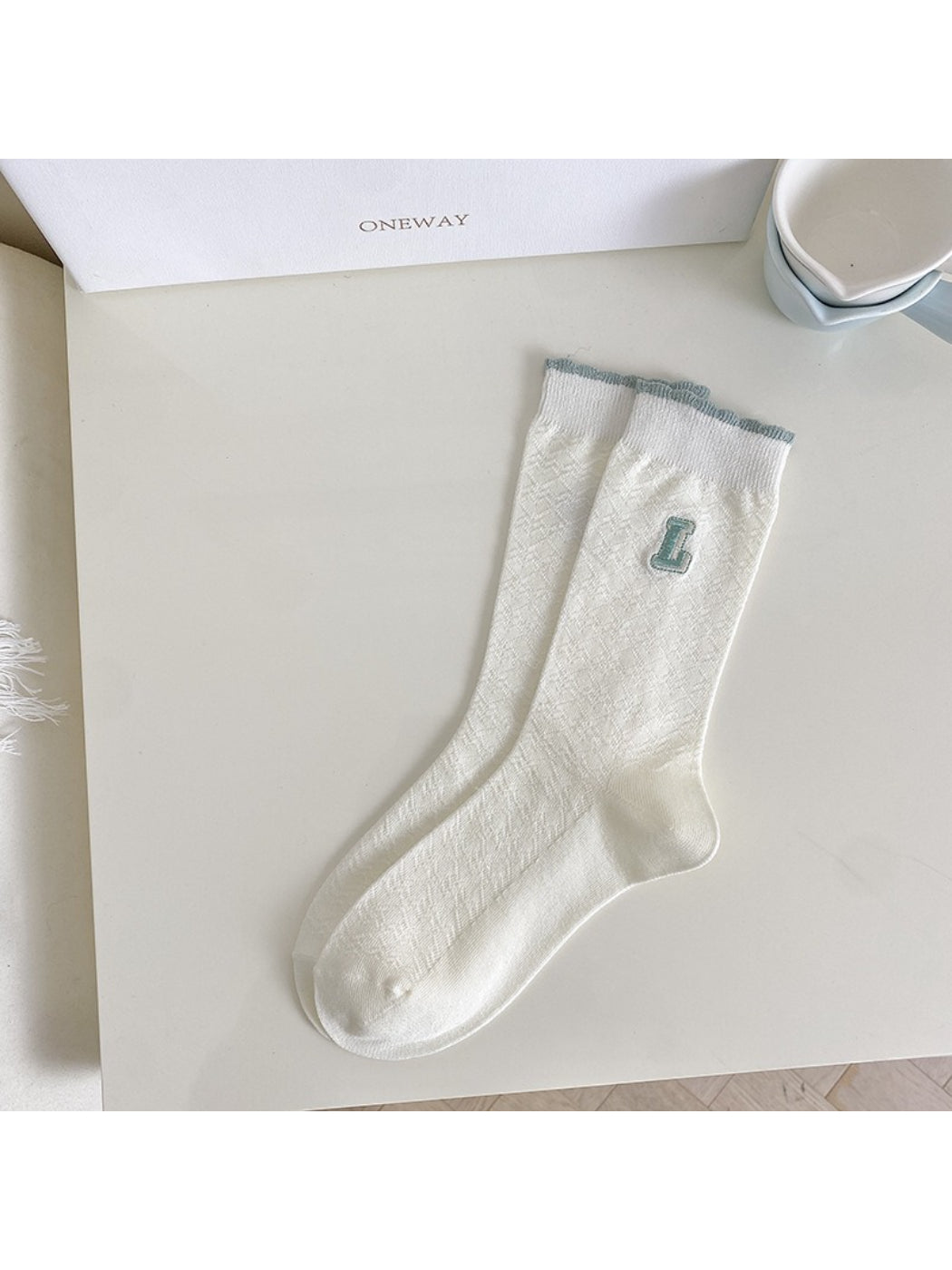Rufia - Pastel Stripe Ribbed Crew Socks product image 5