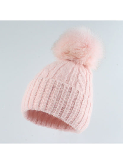 Haila - High Crown Brimless Ribbed Knit Beanie