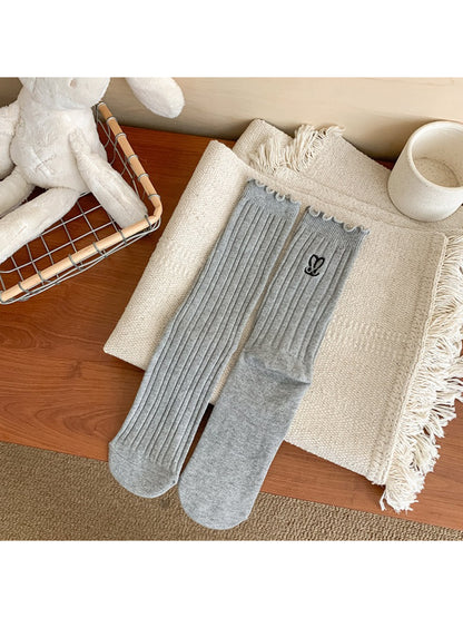 Rufia - Ruffle Bunny Embroidered Crew Socks product image 9
