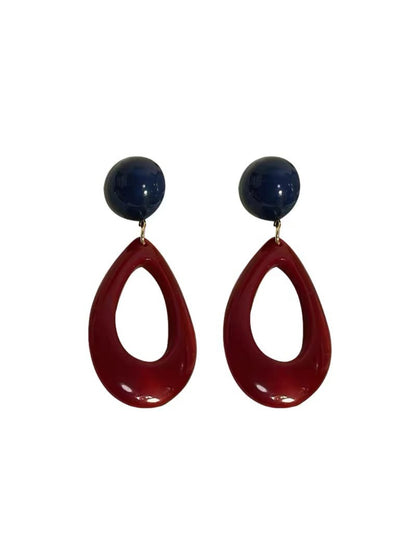 Earwish - Hollow Teardrop Statement Earrings