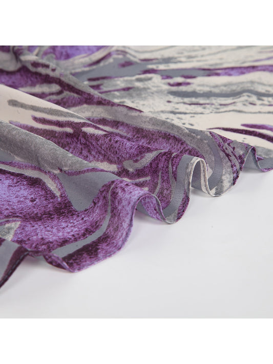 Scarvii - Retro Colorblock Print Summer Wrap Scarf