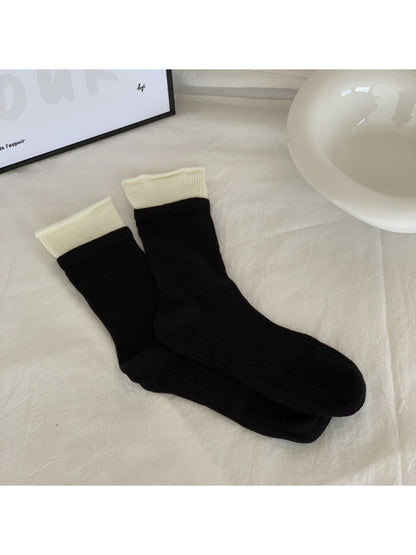Rufia Contrast Cuff Ribbed Crew Socks product image 7