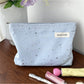 Cosbai Soft Star Print Zip Bag partially open with star print