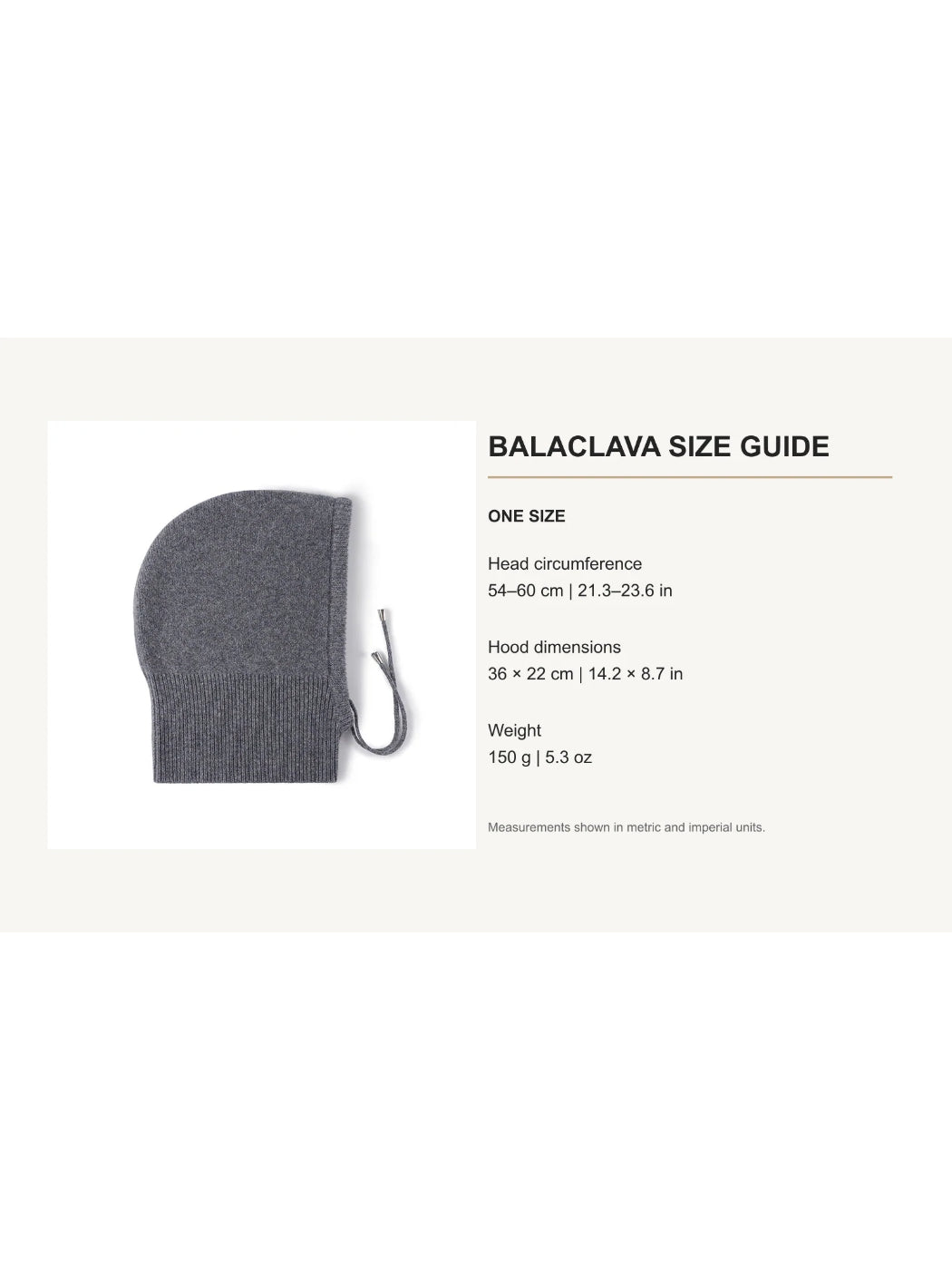 Haila - Drawstring Balaclava Hood with Ribbed Neck