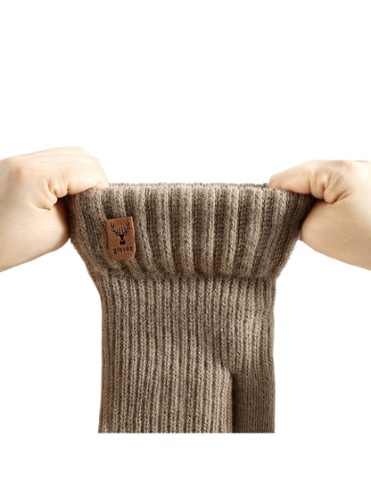 Gloving - Double-Layer Knitted Mittens