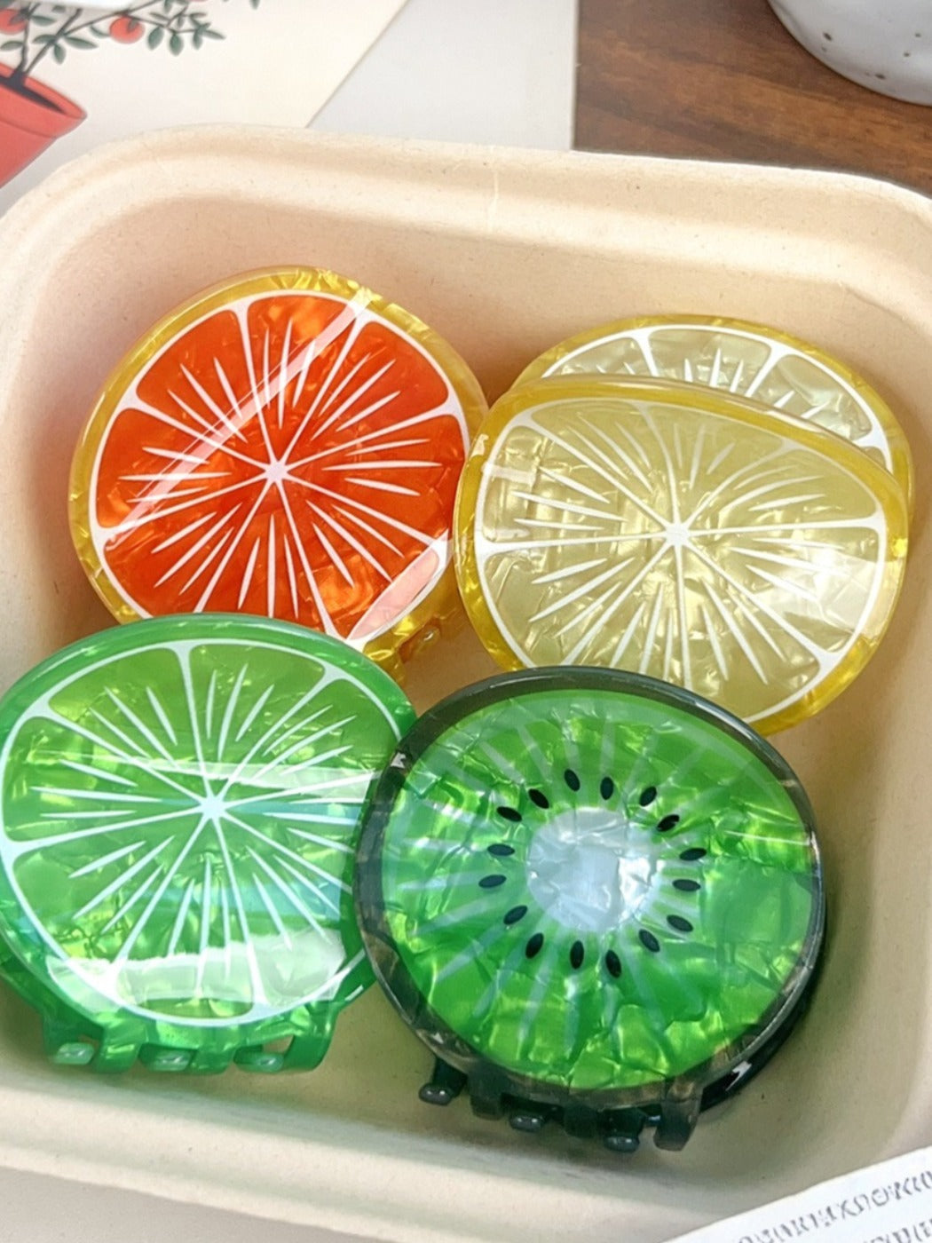 Clio - Fruit Slice Hair clips - Creative & Fun