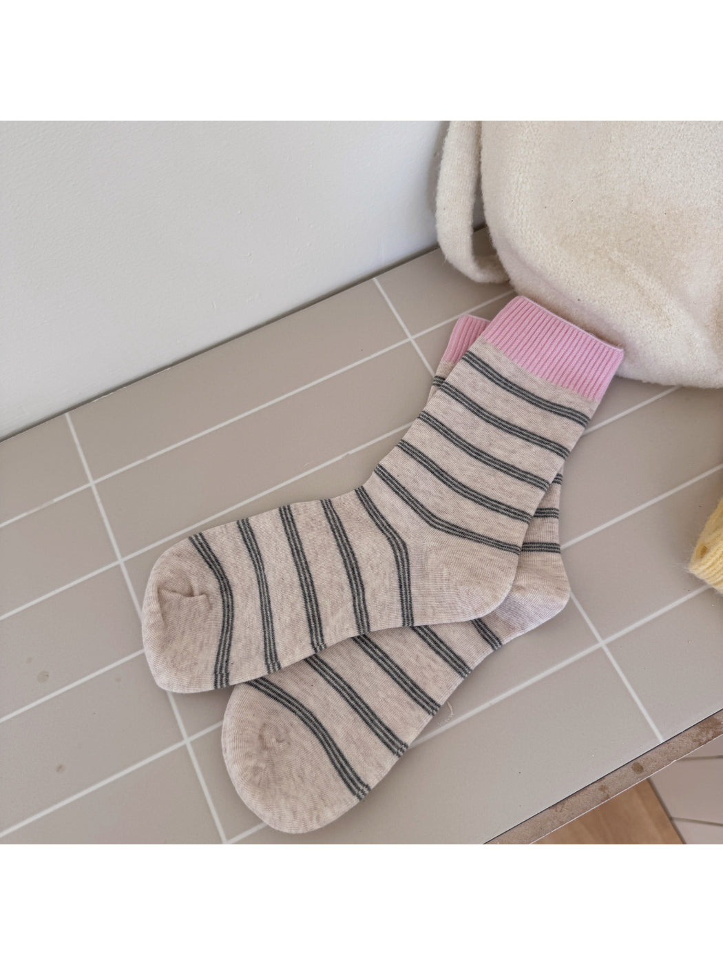 Rufia - Everyday Neutral Stripe Crew Socks product image 5
