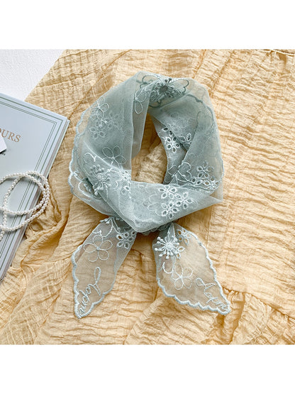Scarvii - Long Narrow Lace Scarf