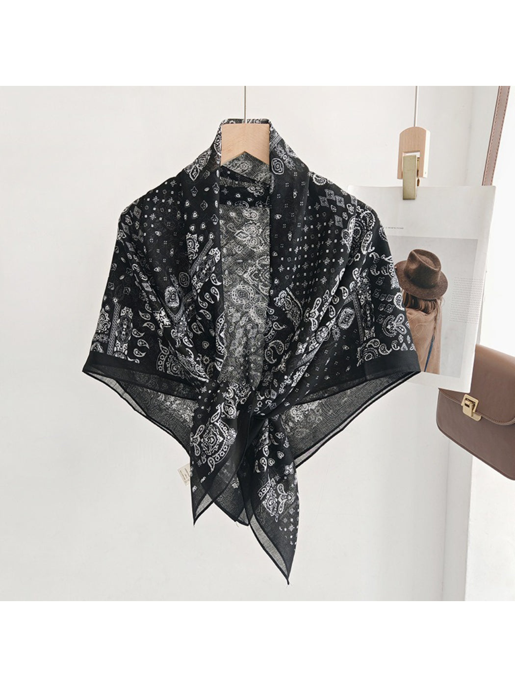 Scarvii Paisley Bandana Square Scarf