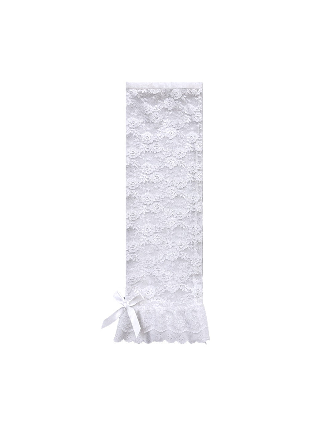 Cozyra - Heart Pattern Sheer Lace Leg Warmers