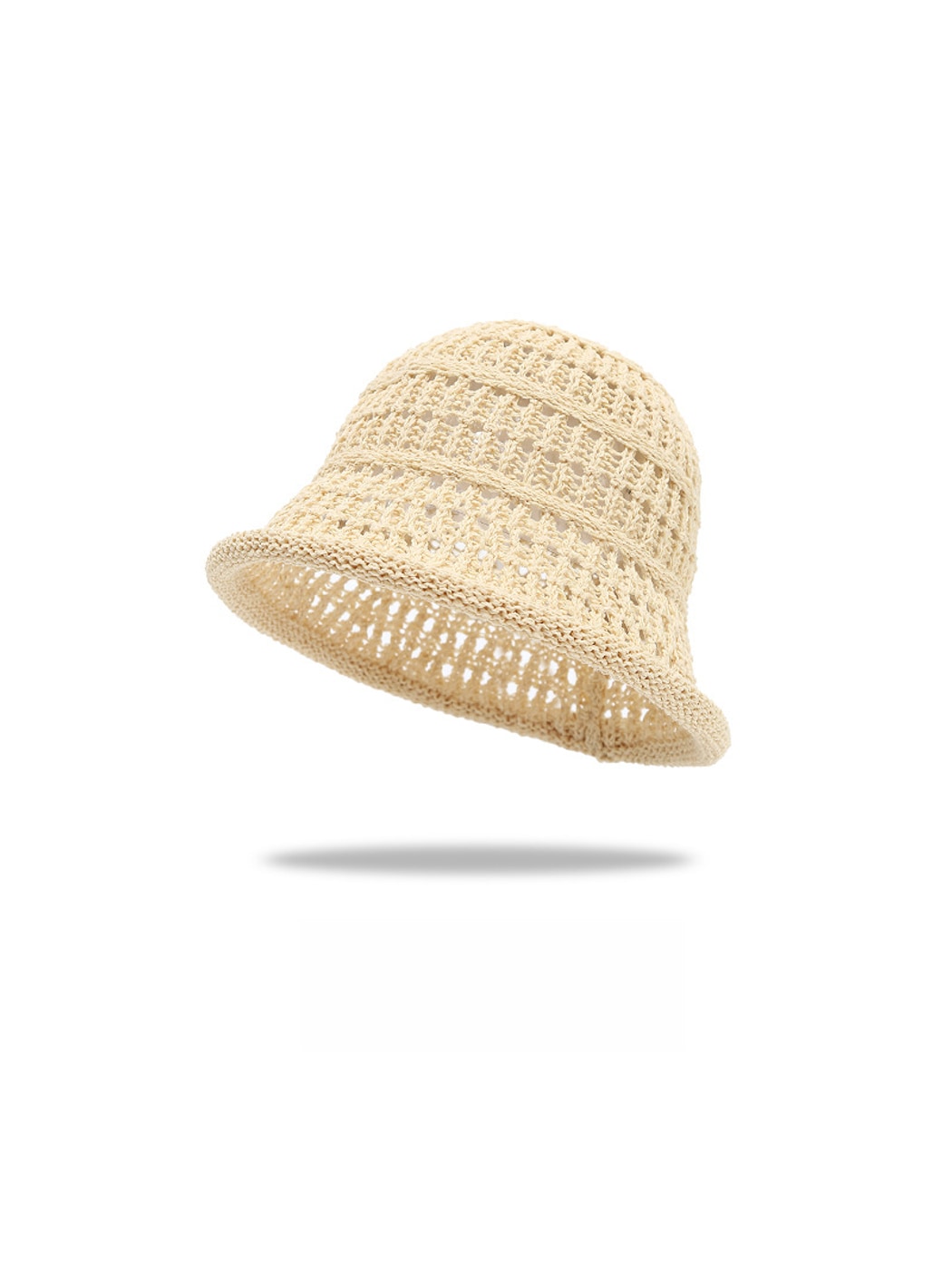 Haila - Solid Color Round Crown Bucket Hat