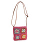 Cosbai - Vintage Square Crochet Flower Crossbody Bag