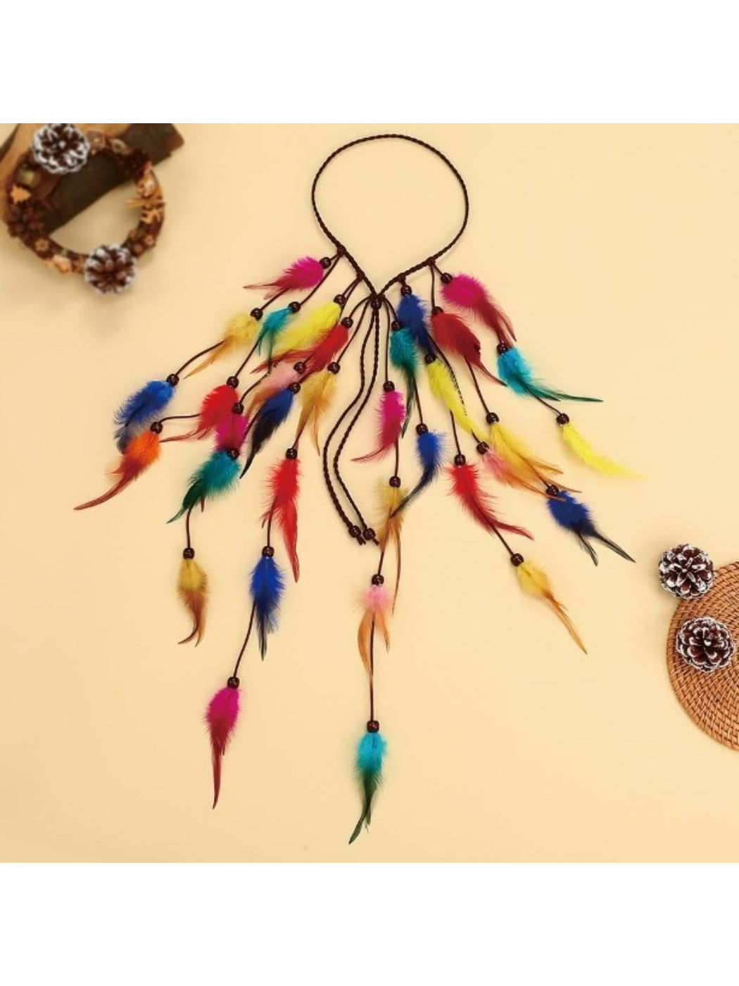 Hairish - Boho Feather Hair Extension Headpiece