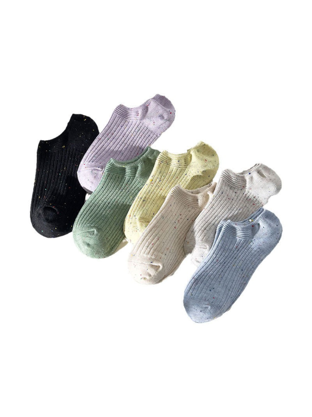 Rufia - Speckled Ribbed Ankle Socks product image 1