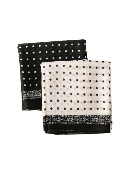 Scarvii -  Elegant Long Scarf with Polka Dots