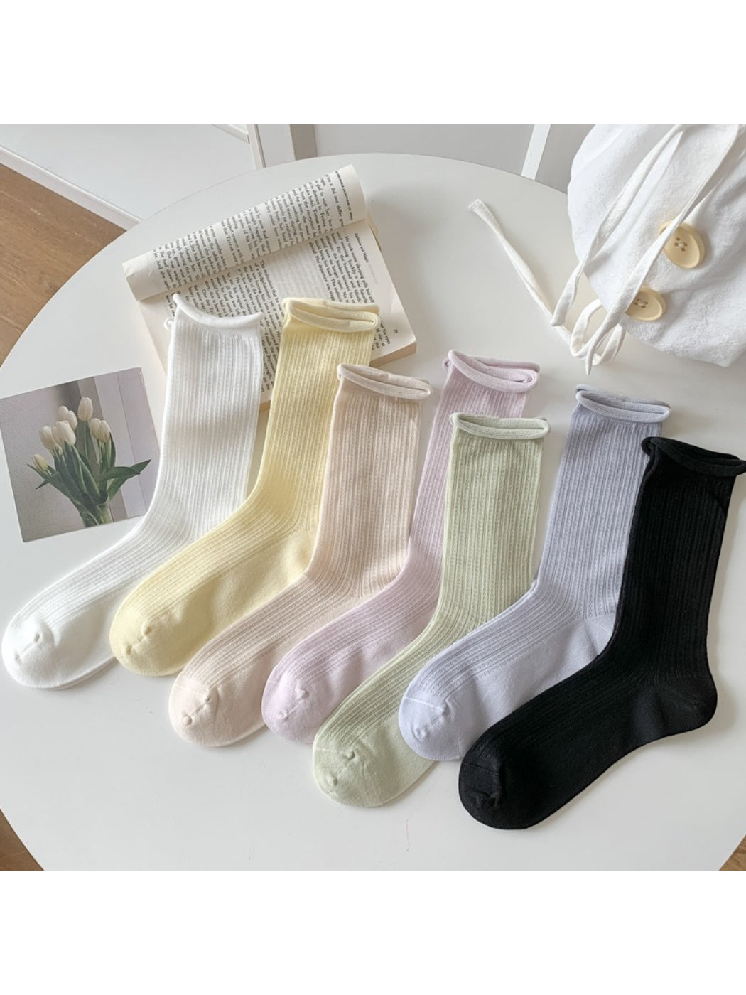 Rufia - Non Binding Ribbed Crew Socks product image 2