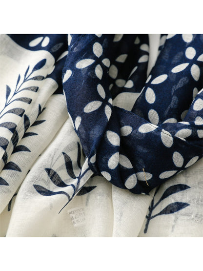 Scarvii - Botanical Border Print Scarf