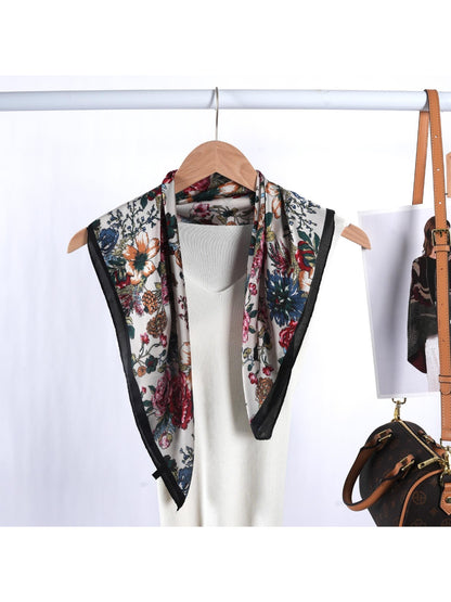 Scarvii - Vintage Garden Floral Square Scarf