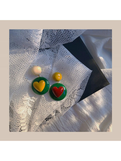 Earwish - Bold Heart Statement Earrings