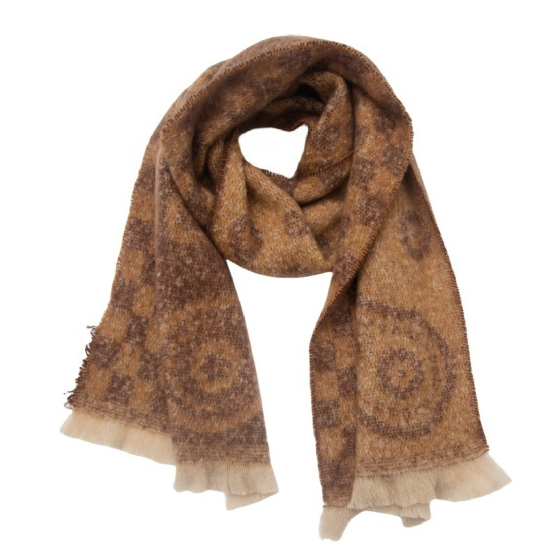 Scarvii - Colorful Paisley Print Winter Scarf