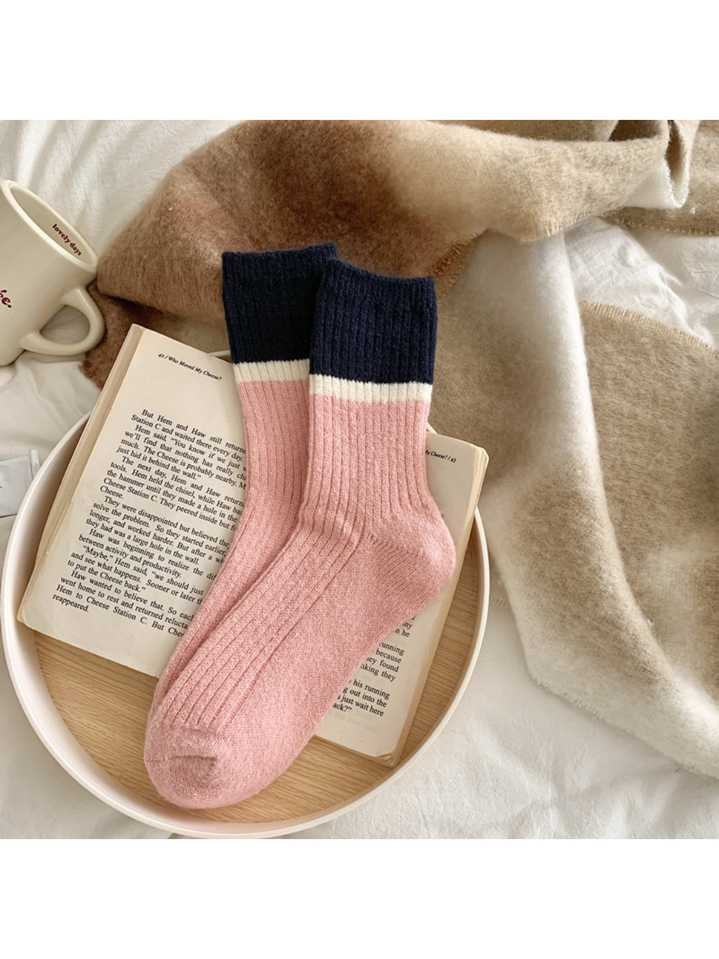 Rufia - Classic Colorblock Stripe Crew Socks