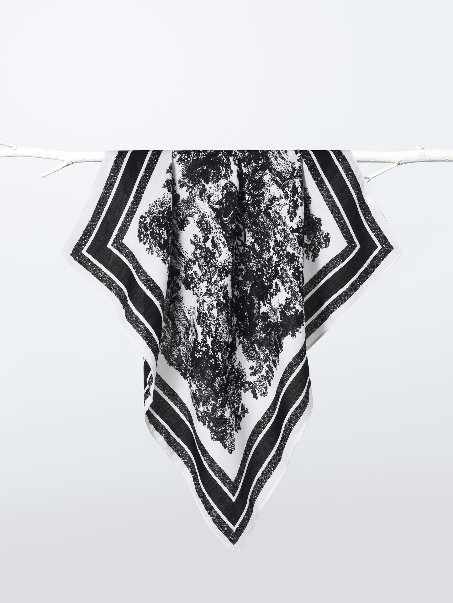 Scarvii - Retro Print Small Square Scarf