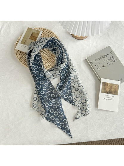 Scarvii - Printed Long Narrow Neck Scarf