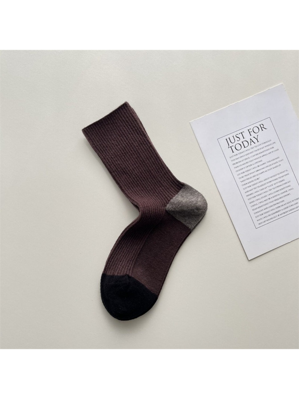 Rufia - Color Block Ribbed Crew Socks product image 7