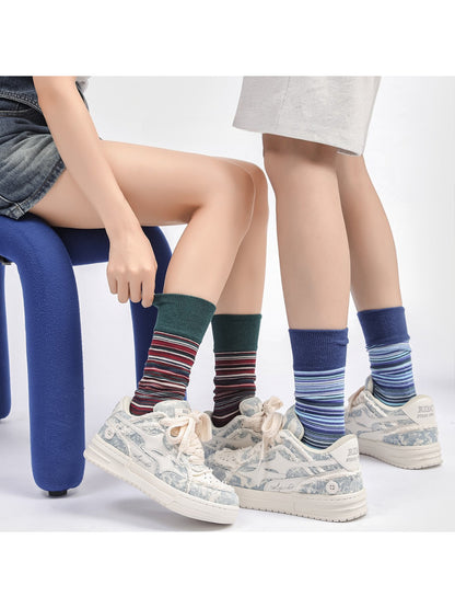 Rufia - Modern Stripe Detail Crew Socks