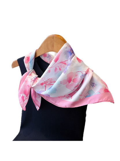 Scarvii - Pastel Watercolor Floral Square Scarf