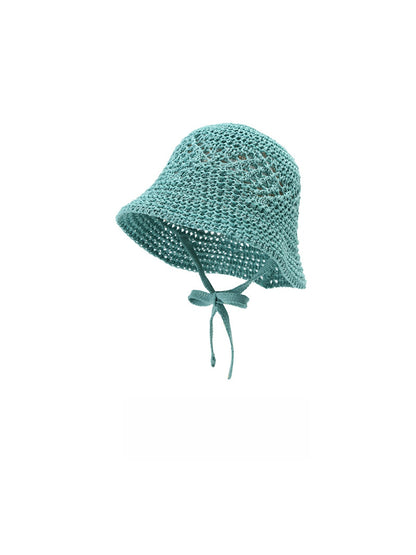 Haila - Solid Color Tie Detail Bucket Hat for Women