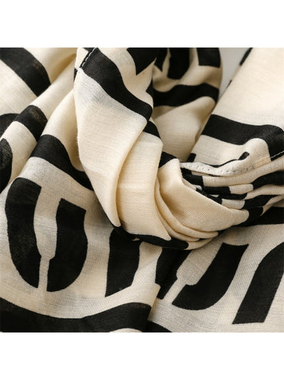 Scarvii - Graphic Stripe Pattern Everyday Scarf