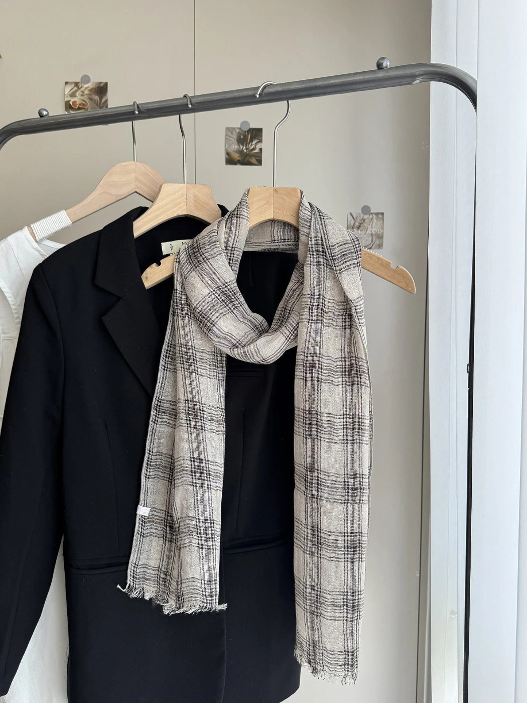 Scarvii - Stripe Narrow Lightweight Scarf