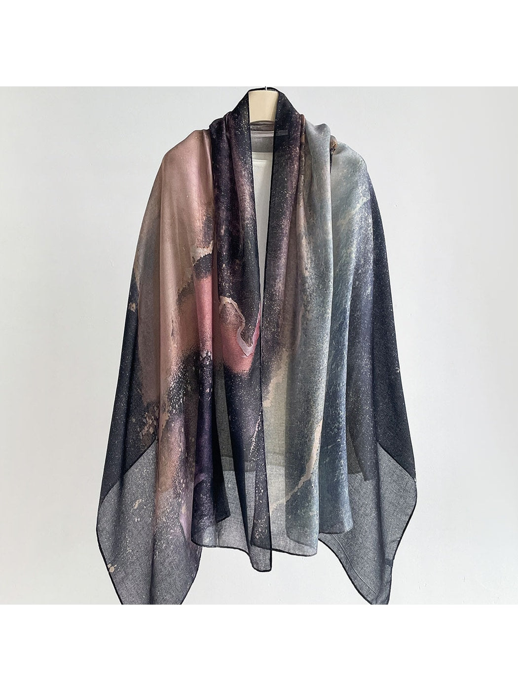 Scarvii - Elegant Flowing Printed Summer Wrap Scarf