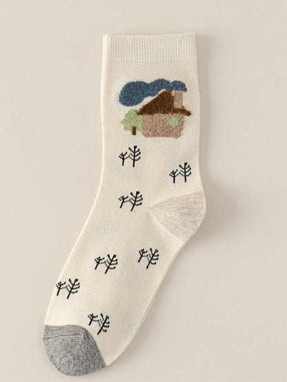 Rufia - Cute Winter Socks with Cartoon Animal Patterns