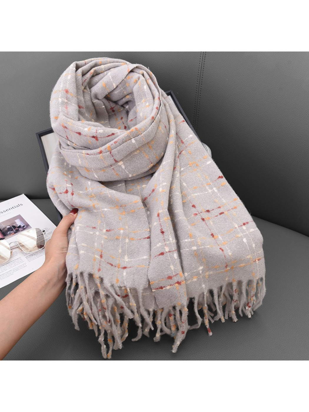 Scarvii - Warm Plaid Winter Scarf
