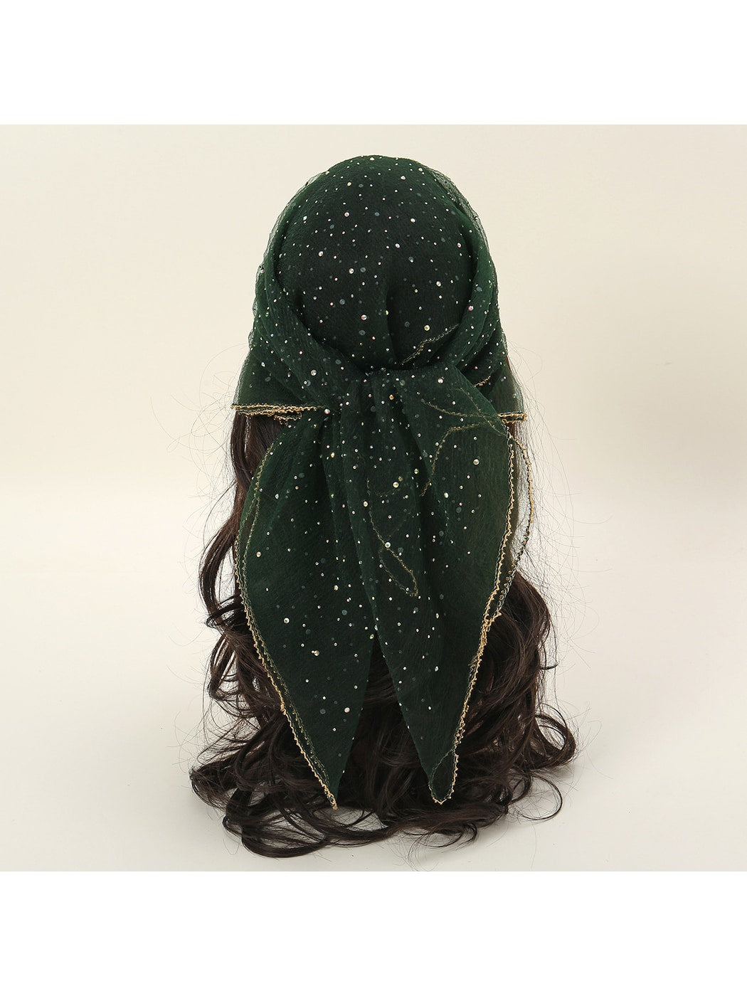 Scarvii - Sparkle Dot Fashion Square Scarf
