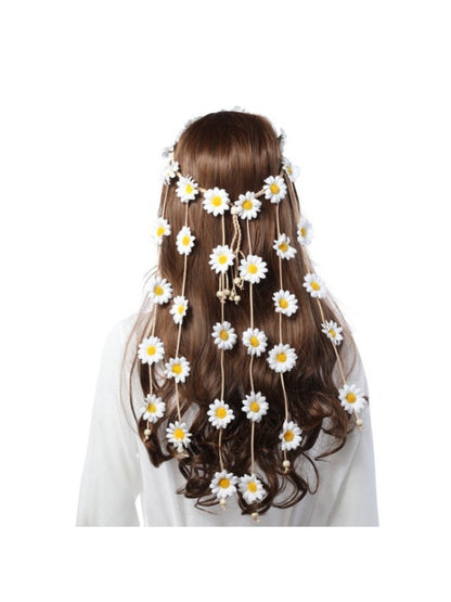 Hairish - Boho Sunflower Flower Hair Chain