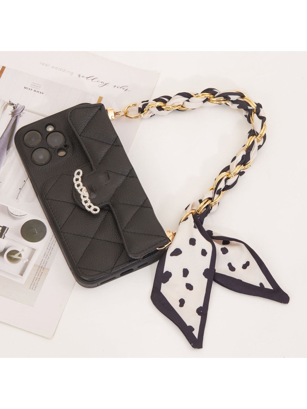 Koco Woven Phone Strap Wrist Lanyard color options including Black, Navy blue, Blue