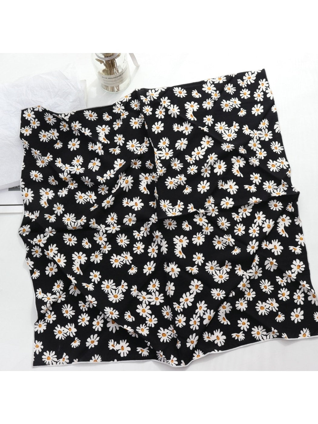 Scarvii - Floral Fashion Square Scarf