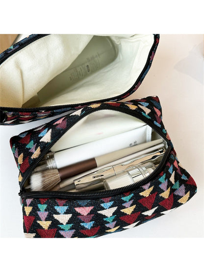 Cosbai - Fun Pine-Print Zipper Pouch - Playful & Chic