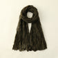 Scarvii - Solid Color Lightweight Ruched Scarf