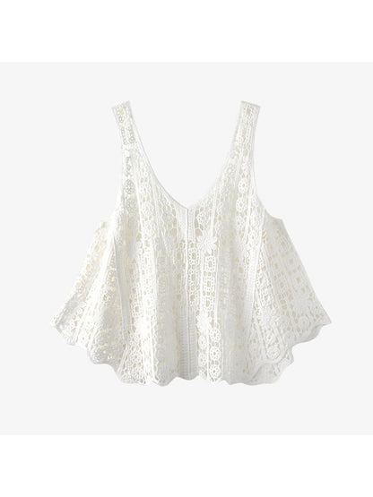 Crosa - Cute Loose V-Neck Sleeveless Knit Vest
