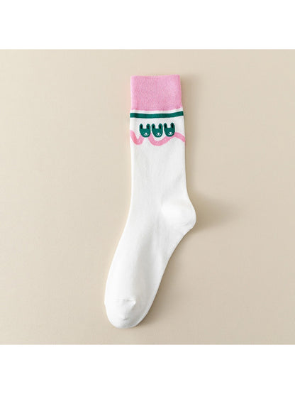Rufia - Quirky Cartoon Crew Socks