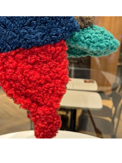 Haila - Patchwork Fuzzy Earflap Winter Hat